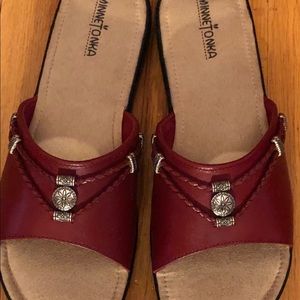 Red MinneTonka sandal